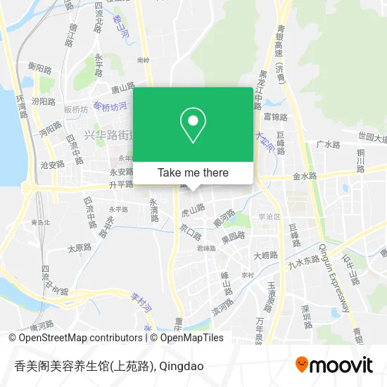 香美阁美容养生馆(上苑路) map