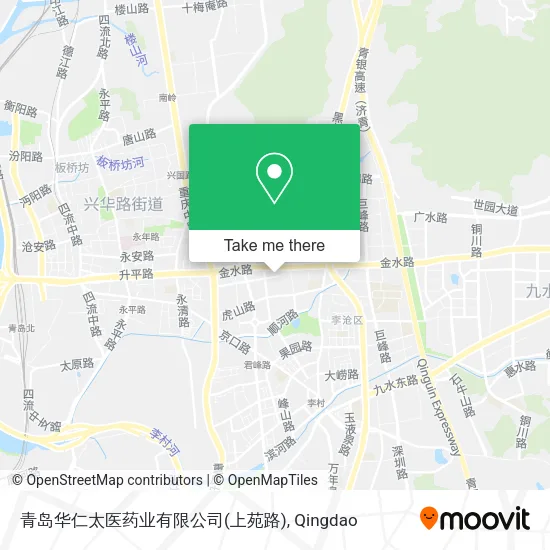 青岛华仁太医药业有限公司(上苑路) map