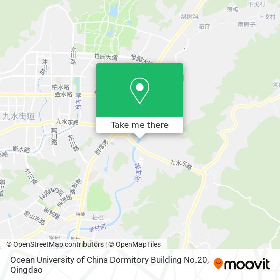 Ocean University of China Dormitory Building No.20 map