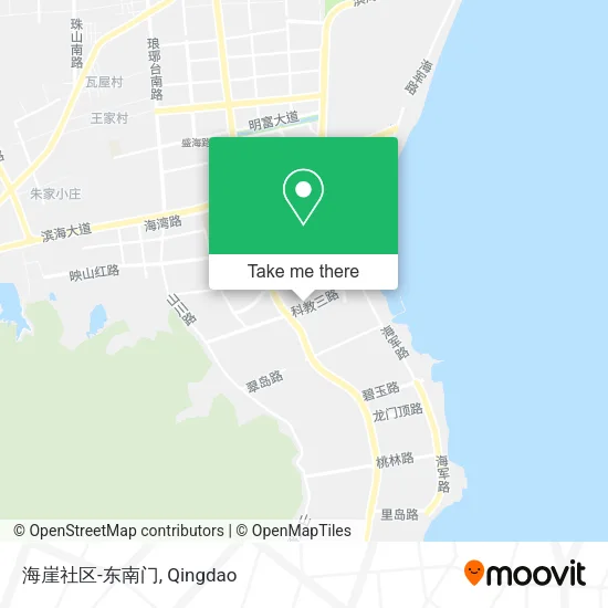 海崖社区-东南门 map