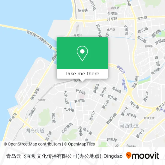 青岛云飞互动文化传播有限公司(办公地点) map