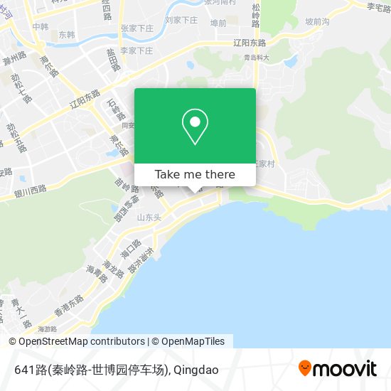 641路(秦岭路-世博园停车场) map