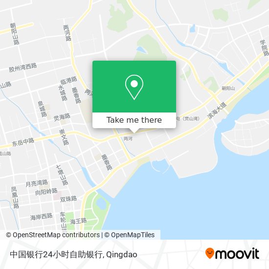 中国银行24小时自助银行 map