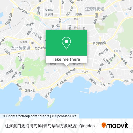 辽河渡口渤海湾海鲜(青岛华润万象城店) map