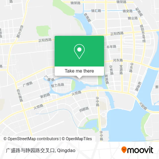 广盛路与静园路交叉口 map