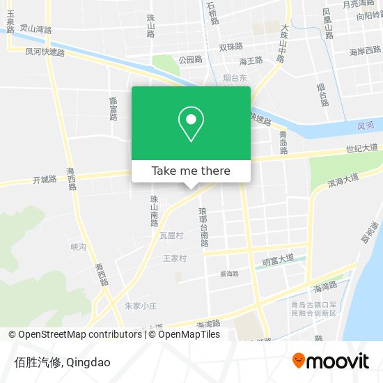 佰胜汽修 map