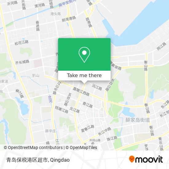 青岛保税港区超市 map
