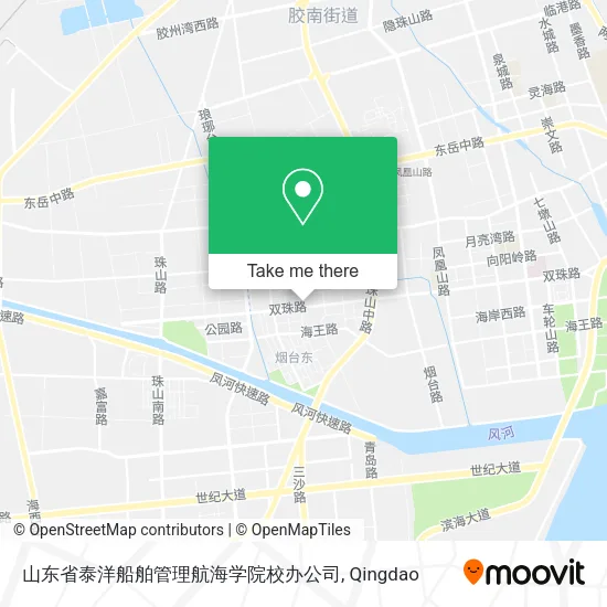 山东省泰洋船舶管理航海学院校办公司 map