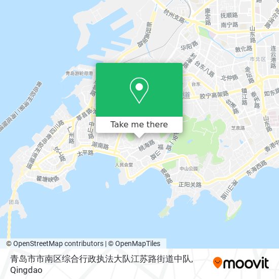青岛市市南区综合行政执法大队江苏路街道中队 map