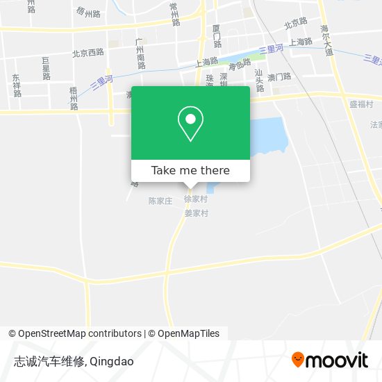 志诚汽车维修 map
