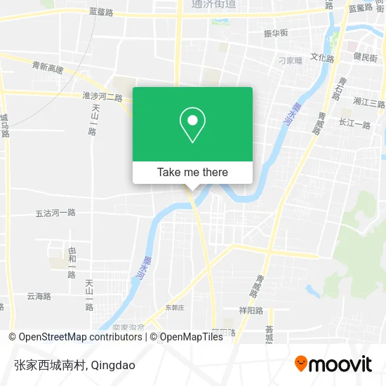 张家西城南村 map