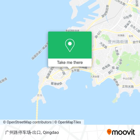 广州路停车场-出口 map