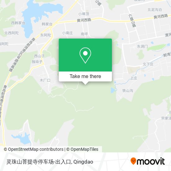 灵珠山菩提寺停车场-出入口 map