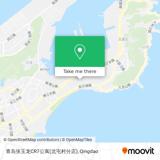 青岛张玉龙CR7公寓(北屯村分店) map