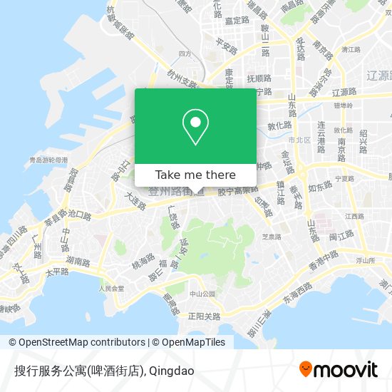 搜行服务公寓(啤酒街店) map