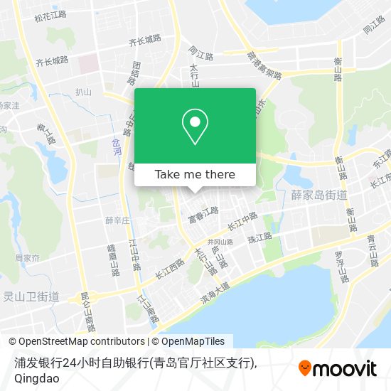 浦发银行24小时自助银行(青岛官厅社区支行) map
