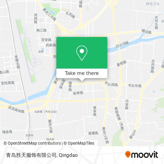 青岛胜天服饰有限公司 map