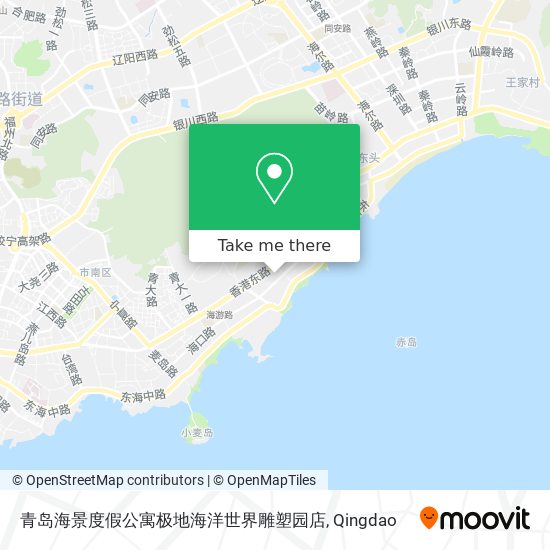 青岛海景度假公寓极地海洋世界雕塑园店 map