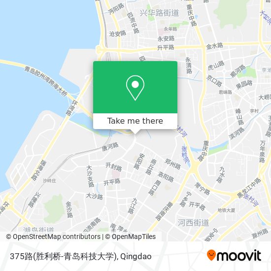 375路(胜利桥-青岛科技大学) map