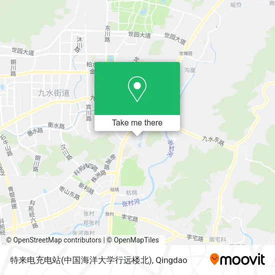 特来电充电站(中国海洋大学行远楼北) map