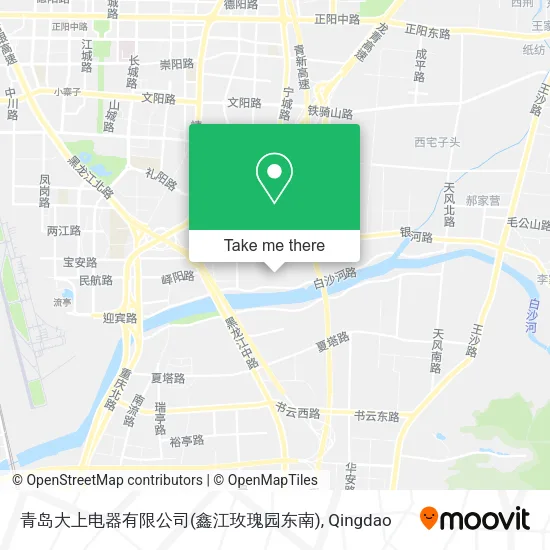 青岛大上电器有限公司(鑫江玫瑰园东南) map
