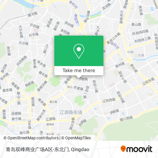 青岛双峰商业广场A区-东北门 map