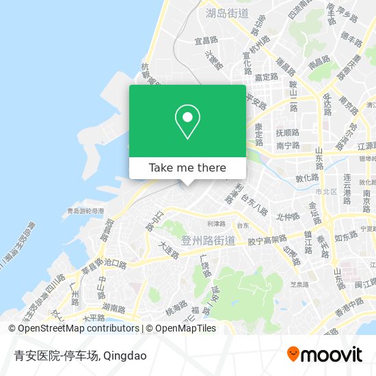 青安医院-停车场 map