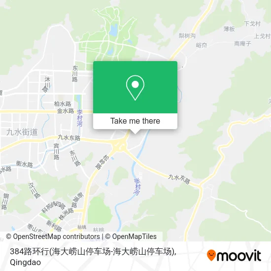 384路环行(海大崂山停车场-海大崂山停车场) map