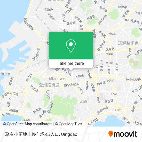 聚友小厨地上停车场-出入口 map