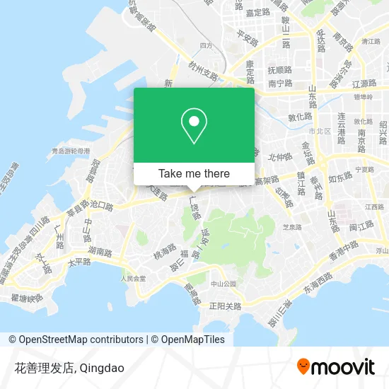 花善理发店 map