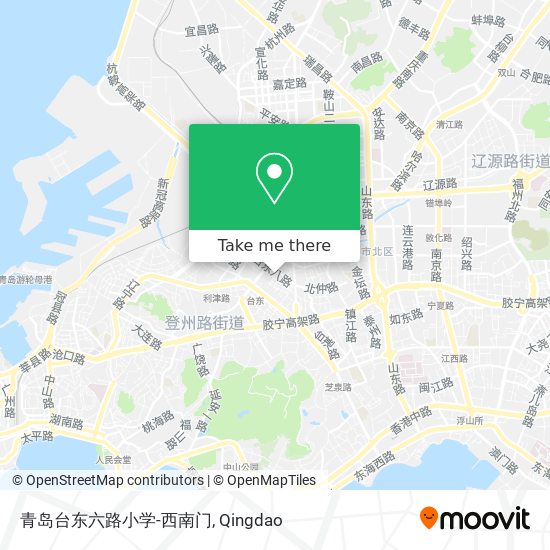 青岛台东六路小学-西南门 map