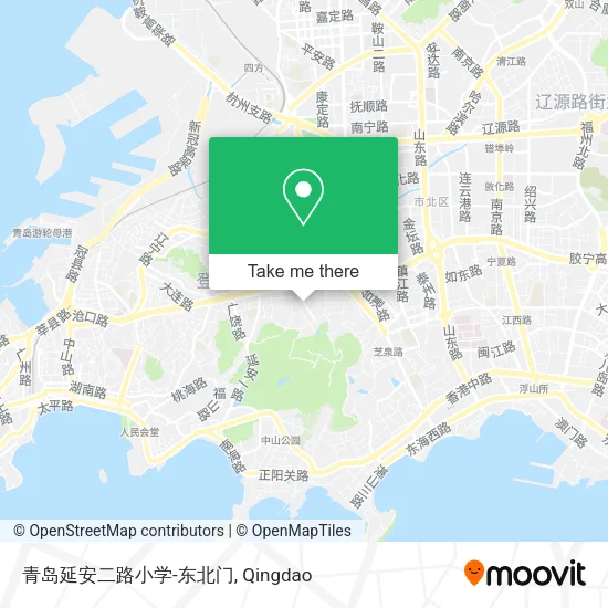 青岛延安二路小学-东北门 map