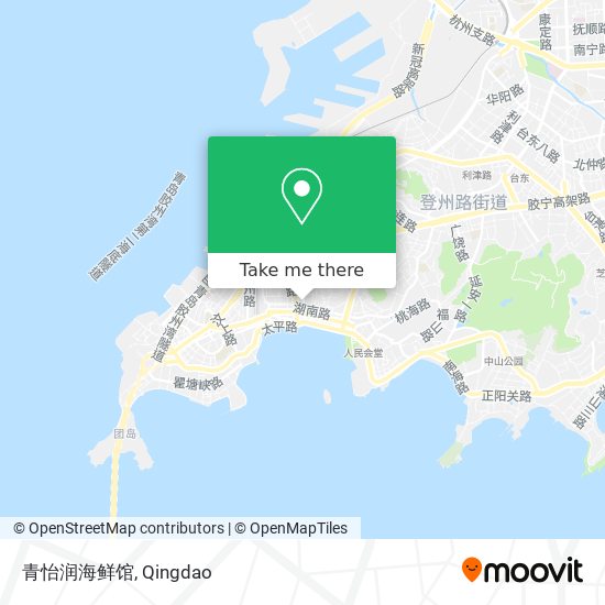 青怡润海鲜馆 map