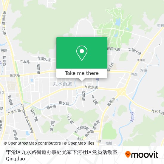 李沧区九水路街道办事处尤家下河社区党员活动室 map