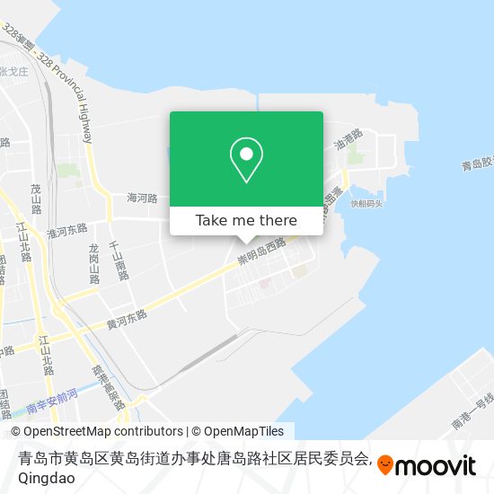 青岛市黄岛区黄岛街道办事处唐岛路社区居民委员会 map