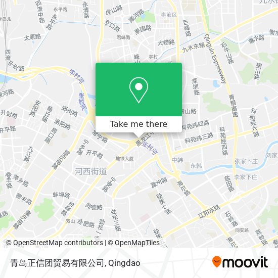 青岛正信团贸易有限公司 map