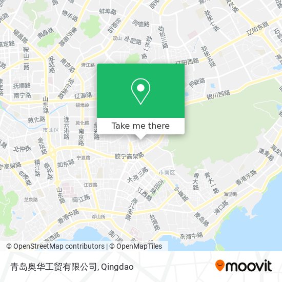 青岛奥华工贸有限公司 map