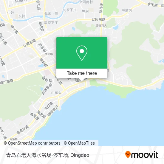 青岛石老人海水浴场-停车场 map