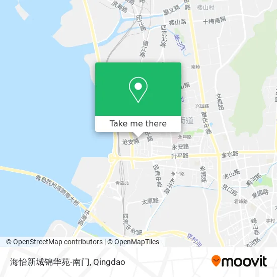 海怡新城锦华苑-南门 map