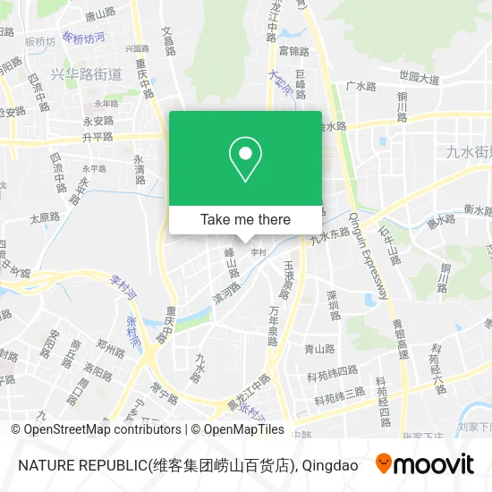 NATURE REPUBLIC(维客集团崂山百货店) map
