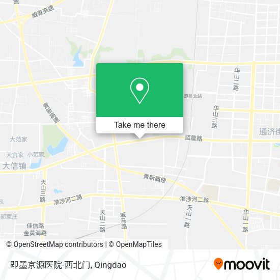 即墨京源医院-西北门 map