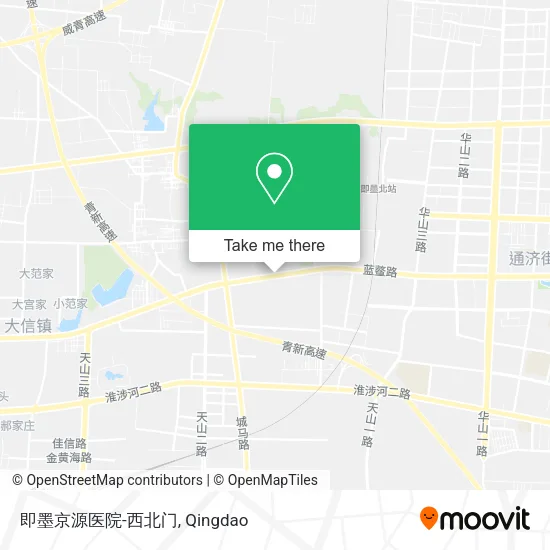 即墨京源医院-西北门 map
