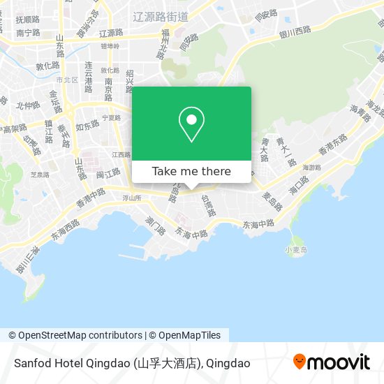 Sanfod Hotel Qingdao (山孚大酒店) map