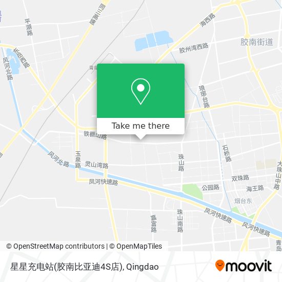 星星充电站(胶南比亚迪4S店) map