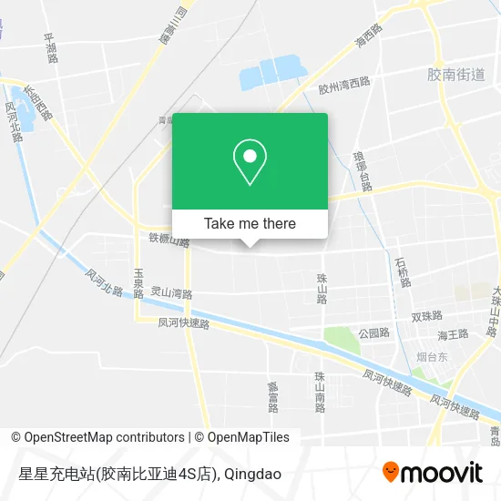 星星充电站(胶南比亚迪4S店) map