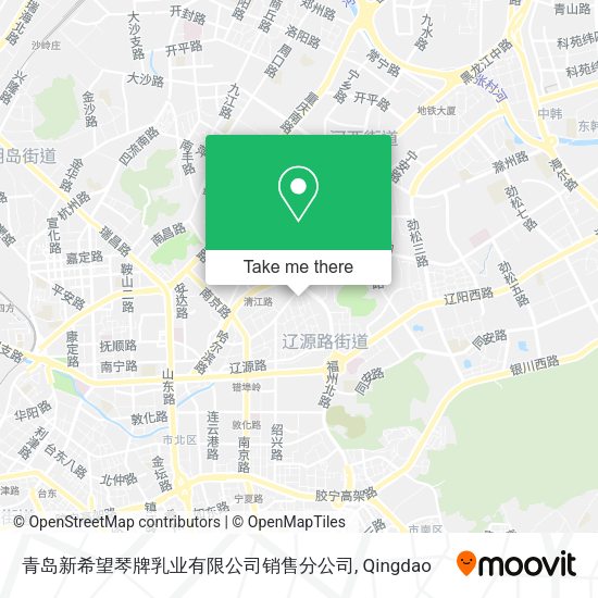 青岛新希望琴牌乳业有限公司销售分公司 map
