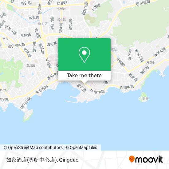 如家酒店(奥帆中心店) map