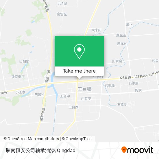 胶南恒安公司轴承油漆 map