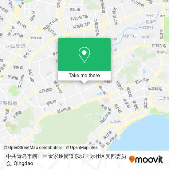 中共青岛市崂山区金家岭街道东城国际社区支部委员会 map