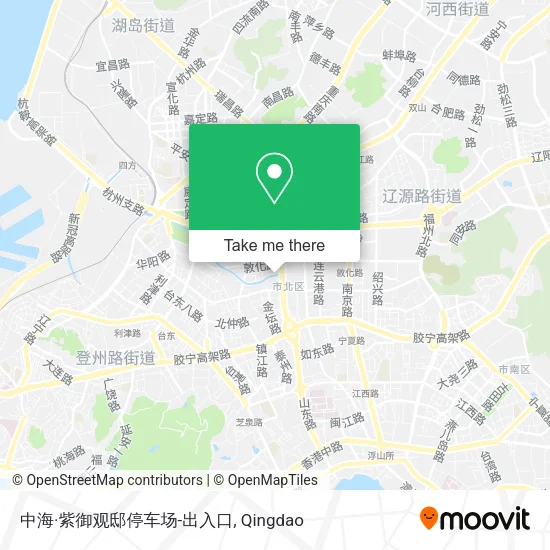 中海·紫御观邸停车场-出入口 map